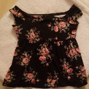 Floral off shoulder top